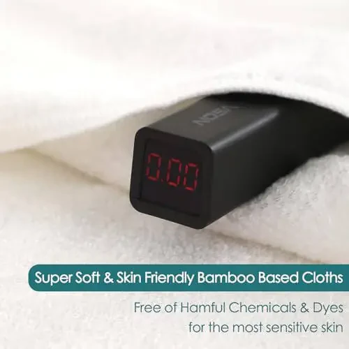 Детские мочалки 6 шт., 10x10 дюймов Небесно мягкие белые мочалки для лица и тела, Нежные и безопасные полотенца для лица для чувствительной кожи, Подарки для душа для новорожденных, детей младшего возраста и детей - 7