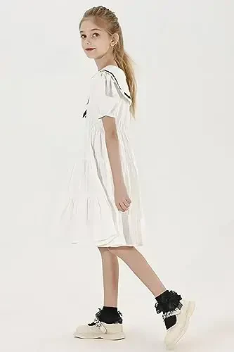 Детские носки WEIDUAINI, черно-белые, с кружевным бантом и оборками, для младенцев и малышей - 6