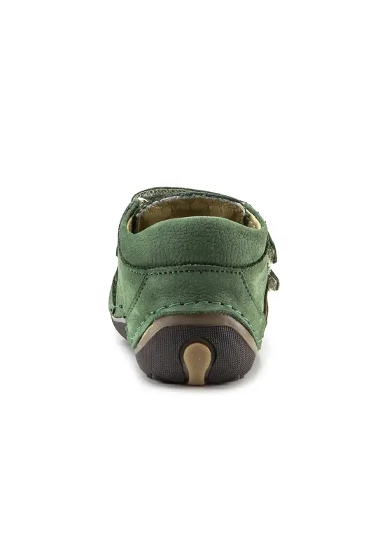 Детские ортопедические ботинки для первых шагов, зелёная кожа - 4