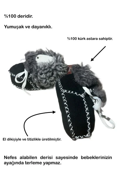 Детские пинетки из кожи - 3