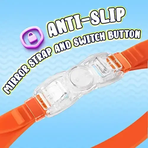 Детские плавательные очки Dizywiee Kids Swim Goggles, 2 пары, без оправы, для детей от 5 до 14 лет, широкий обзор. - 4