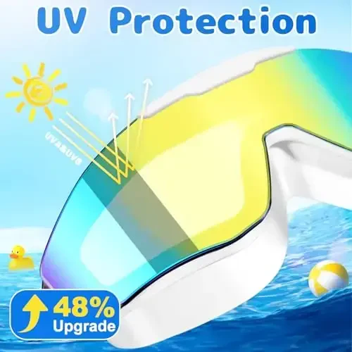 Детские плавательные очки EverSport 2 Pack, 8-16 лет, дополнительный силиконовый слой. - 9