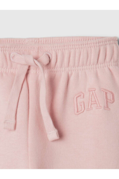 Детские розовые спортивные штаны Gap с винтажным логотипом - 8