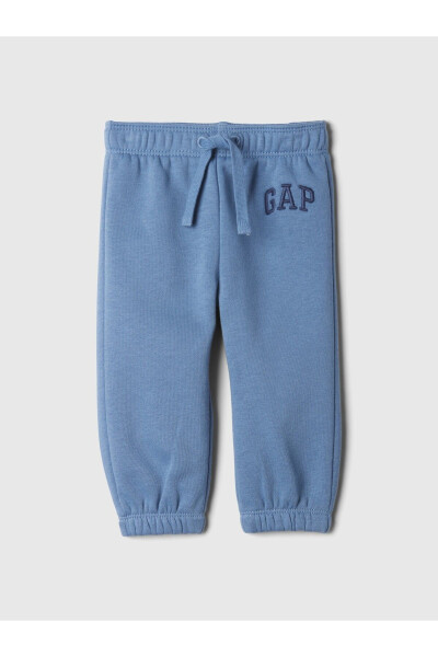 Детские синие спортивные штаны Gap с винтажным логотипом - 1