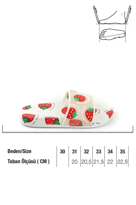 Детские шлепанцы с фруктовым рисунком и нескользящей подошвой для пляжа и бассейна - 2