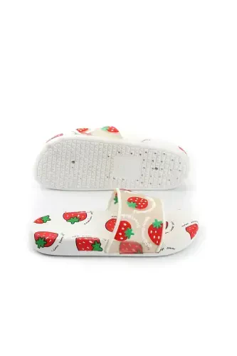 Детские шлепанцы с фруктовым рисунком и нескользящей подошвой для пляжа и бассейна - 4