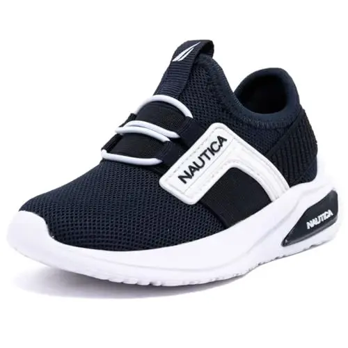 Детские спортивные кроссовки без шнуровок Nautica - Удобные кроссовки на резинке для мальчиков и девочек - Стильная и поддерживающая обувь для активных детей (для подростков/малышей) 