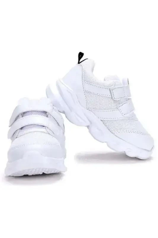 Детские спортивные кроссовки Cool Caty с подсветкой Белые - 6