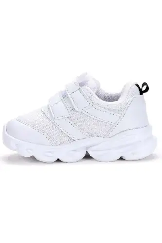 Детские спортивные кроссовки Cool Caty с подсветкой Белые - 4