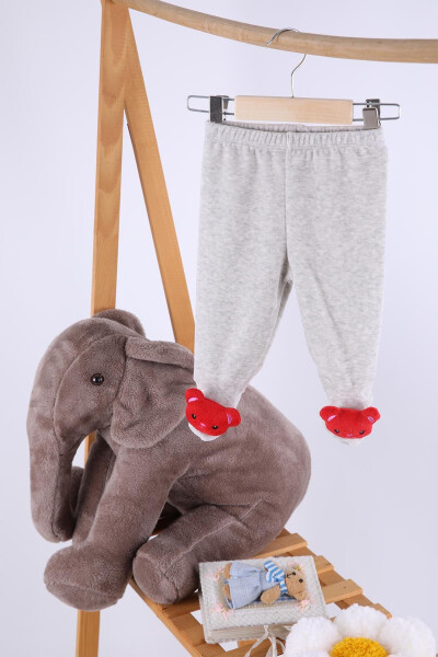 Детские штаны для девочек и мальчиков из бархата с игрушечной кошкой - BABYHOLA