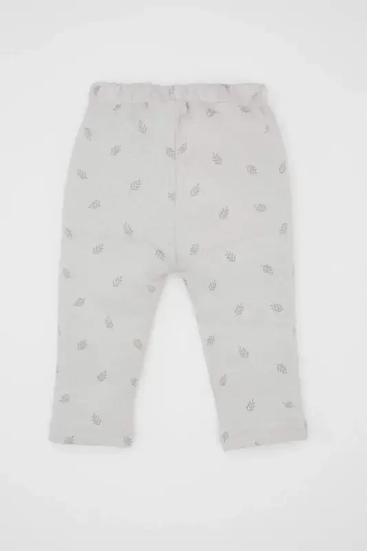 Детские штаны из вафельной ткани с принтом для девочек C1610a524sp - 4