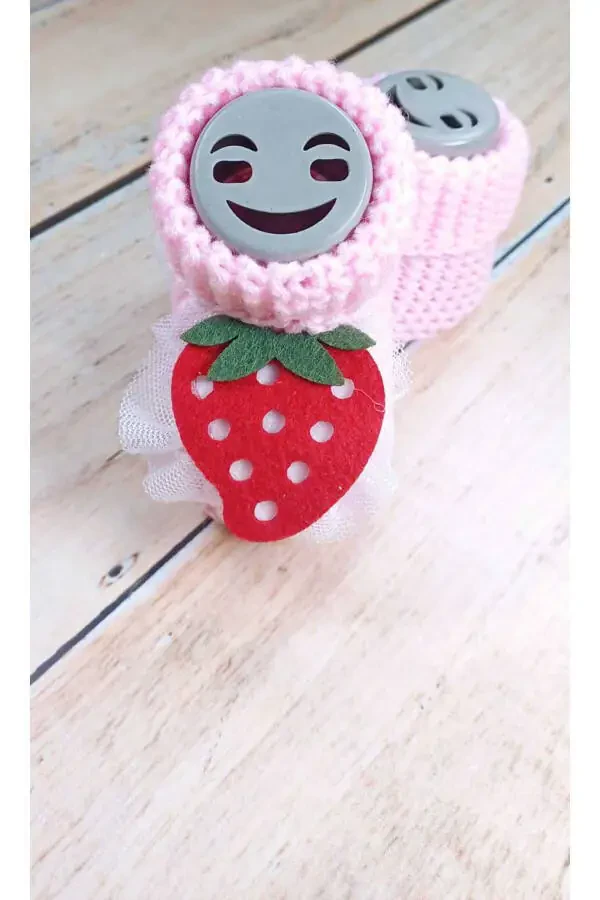 Детские вязаные пинетки - 4