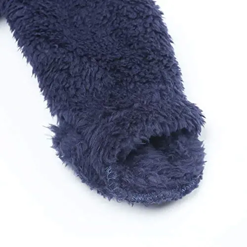 Детский флисовый комбинезон с капюшоном, длинными рукавами и наружной одеждой. - 5