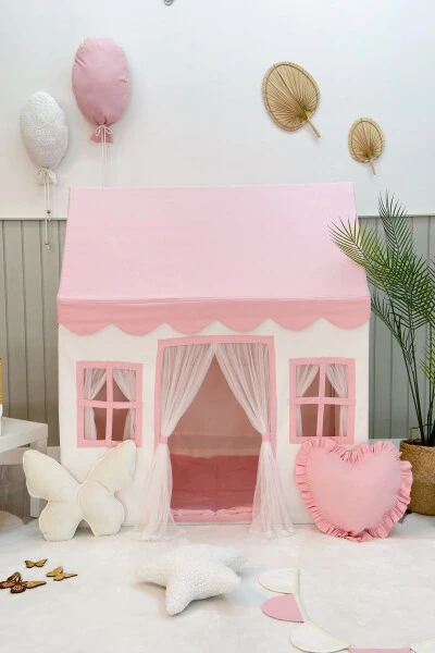Детский Игровой Дом Розовый Игровой Шатер Игровая Площадка - 4