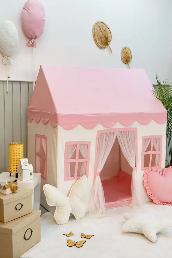 Детский Игровой Дом Розовый Игровой Шатер Игровая Площадка - 5