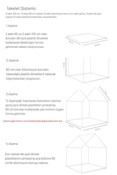 Детский Игровой Домик Пыльно-Розовый Игровой Шатер Игры А - 5