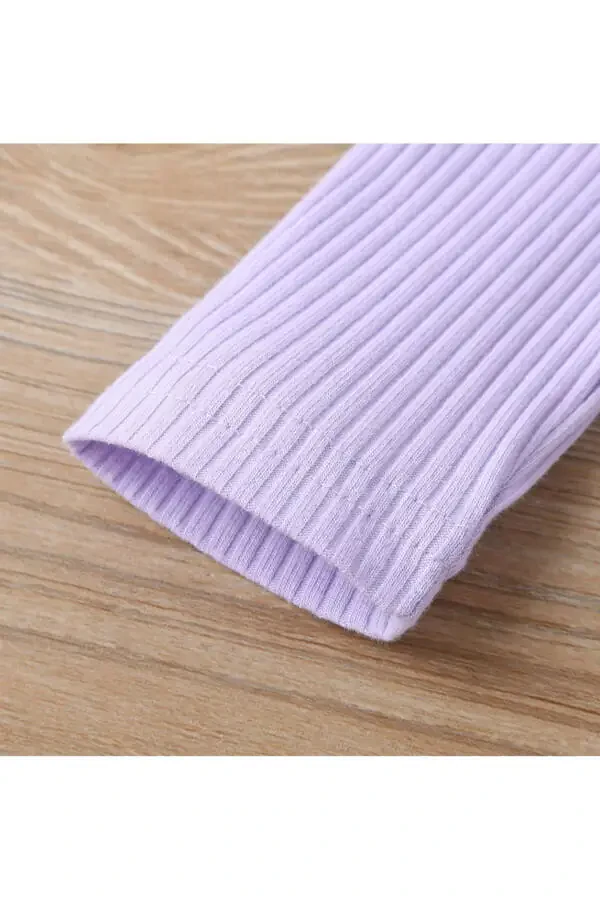 Детский комбинезон для девочек с длинным рукавом из флиса 100% хлопка - 7