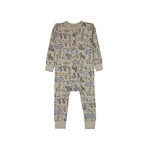 Детский комбинезон Hanes Baby Pure Comfort Organic с длинными рукавами и без стоп, для мальчиков и девочек - 1