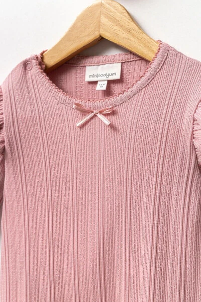 Детский комбинезон с кнопками, пинетками, повязкой на голову, 100% хлопок - 4