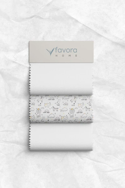 Детский комплект постельного белья Happy Baby 100% хлопок - белый - 6