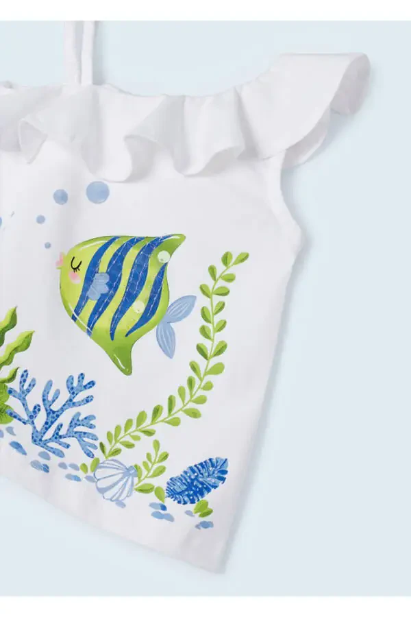 Детский комплект шорт для девочек на одной бретельке - 5