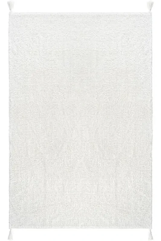 Детский коврик Cool Cotton Ccn белый, машинная стирка, нескользящая основа, натуральный хлопок, тканый - 2