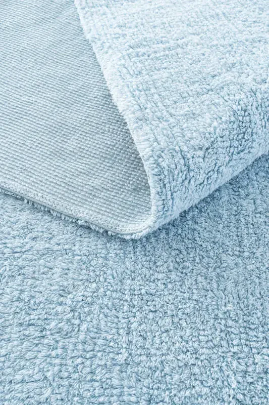 Детский коврик Cool Cotton Ccn синий, машинная стирка, нескользящая основа, натуральный хлопок, тканый - 7