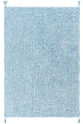 Детский коврик Cool Cotton Ccn синий, машинная стирка, нескользящая основа, натуральный хлопок, тканый - COOL HALI (1)