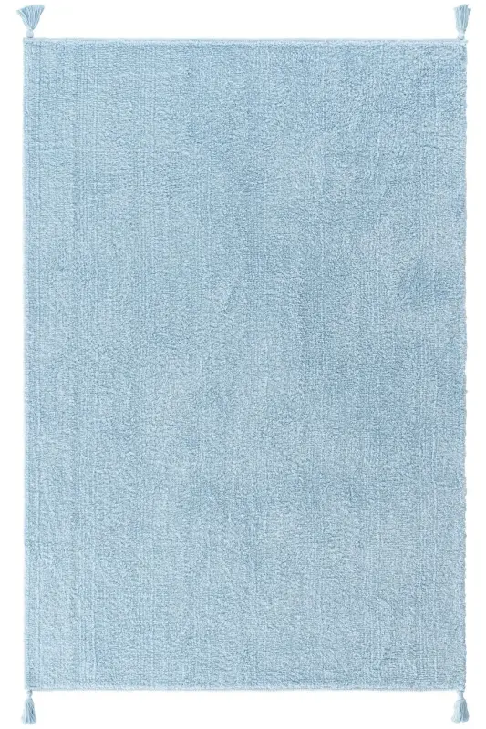Детский коврик Cool Cotton Ccn синий, машинная стирка, нескользящая основа, натуральный хлопок, тканый - 2