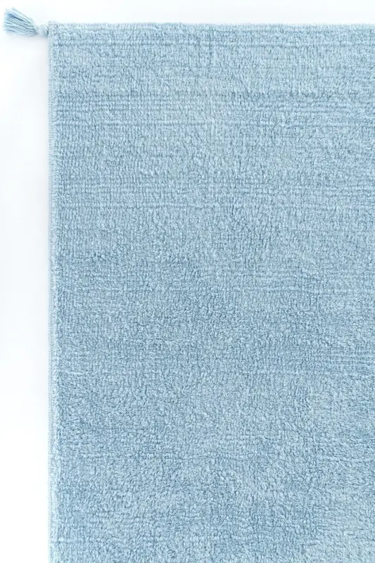 Детский коврик Cool Cotton Ccn синий, машинная стирка, нескользящая основа, натуральный хлопок, тканый - 4