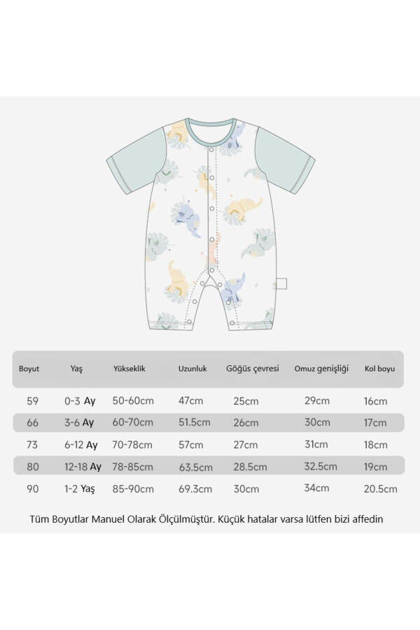 Детский летний комбинезон из 100% органического хлопка, Боди, Пеленка, Комбинезон 1-2 года (МИЛЫЕ ЖИВОТНЫЕ РОЗОВЫЙ) - 7