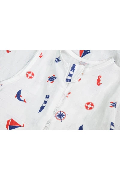 Детский летний весенний спальный мешок сертифицированный Oeko-tex муслиновый 0,5 Tog - 4