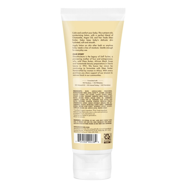 Детский лосьон Shea Moisture Raw Shea Chamomile & Argan Oil для сухой кожи, 236 мл - 3