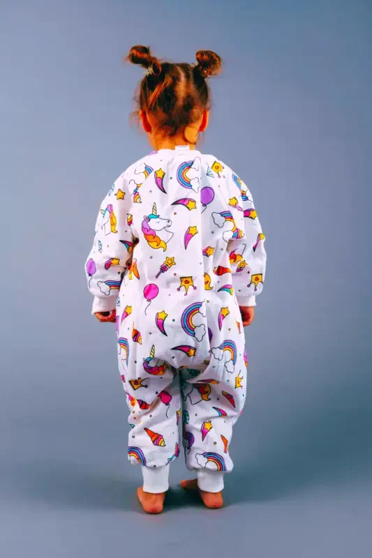 Детский спальный мешок из органического хлопка без наполнителя, зимний, с длинным рукавом, двойной слой, 100% хлопок поплин, Lollipop - 3