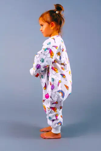 Детский спальный мешок из органического хлопка без наполнителя, зимний, с длинным рукавом, двойной слой, 100% хлопок поплин, Lollipop - 4