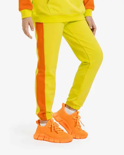 Детский спортивный костюм - ЖЁЛТЫЙ / ОРАНЖЕВЫЙ - 14