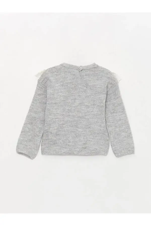 Детский свитер LCW с воротником поло, длинный рукав, для девочек - 2