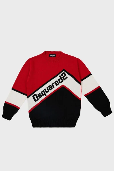 Детский свитер с круглым вырезом из хлопка DQ0084 D005X СВИТЕР DQ0084 - DSQUARED2