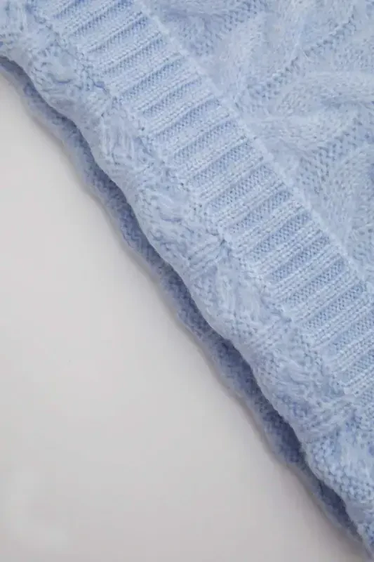 Детский свитер с воротником-гольфом для девочек D0354A524AU - 4