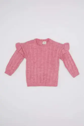 Детский свитер с воротником-стойкой для девочек C8314A524WN - 1