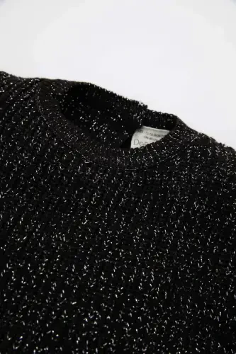 Детский свитер с воротником-стойкой для девочки - DEFACTO (1)