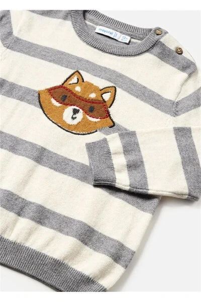Детский свитер в полоску для мальчиков 2327 - 3