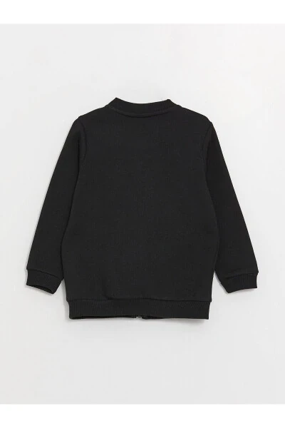 Детский свитшот LCW с воротником-гольфом, длинным рукавом, базовой моделью, на молнии для мальчиков - 3