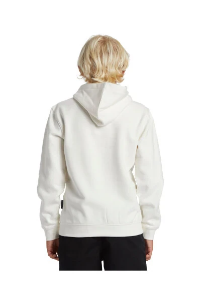 Детский свитшот с большим логотипом Aqbft03099-wbk0 Белый как снег - 10