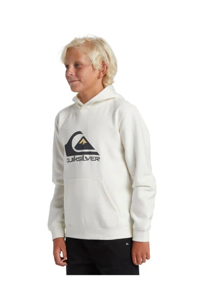 Детский свитшот с большим логотипом Aqbft03099-wbk0 Белый как снег - QUIKSILVER (1)