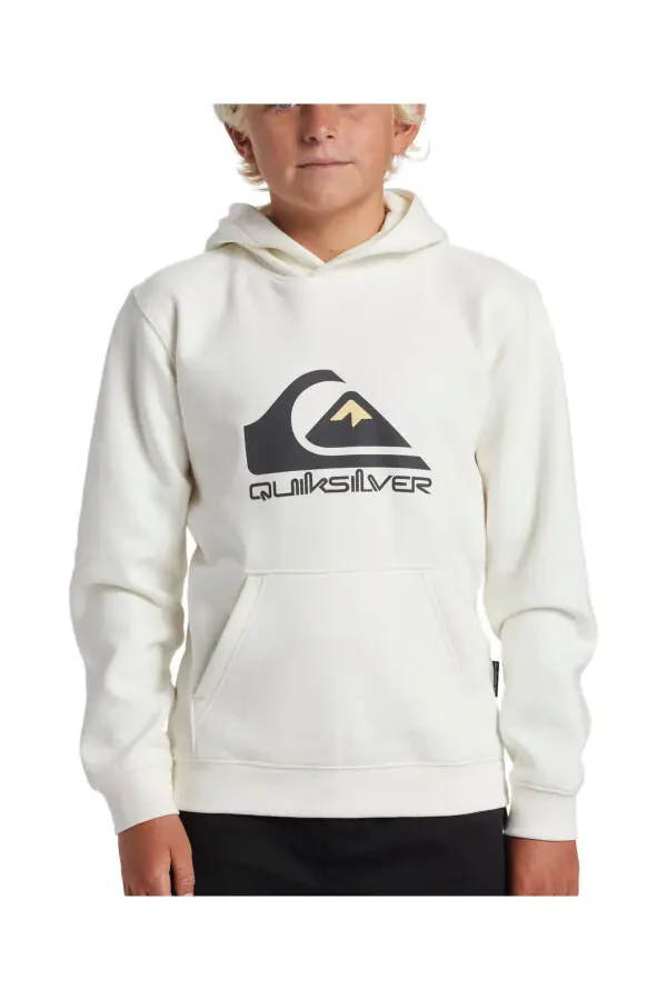 Детский свитшот с большим логотипом Aqbft03099-wbk0 Белый как снег - 5