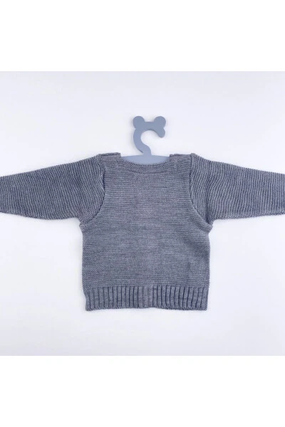 Детский трикотажный жилет серого цвета - BON CHİC BABY (1)
