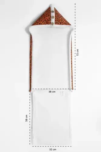 Детский внешний спальный мешок Fluffy Battaniye Bb-501-Коричневый - 3