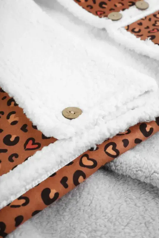 Детский внешний спальный мешок Fluffy Battaniye Bb-501-Коричневый - 4