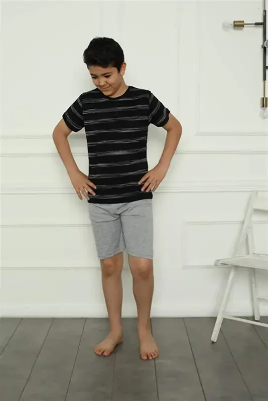 Детский хлопковый пижамный комплект с шортами 20392 - 3